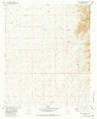 Dugout Canyon New Mexico Historical topographic map, 1:24000 scale, 7.5 X 7.5 Minute, Year 1981