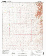 Dugout Canyon New Mexico Historical topographic map, 1:24000 scale, 7.5 X 7.5 Minute, Year 1996