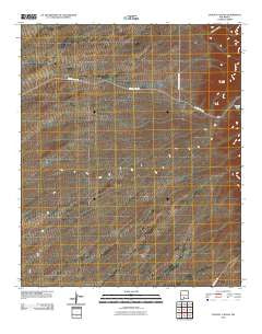 Dugout Canyon New Mexico Historical topographic map, 1:24000 scale, 7.5 X 7.5 Minute, Year 2010