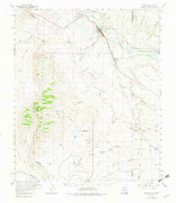 Duncan Arizona Historical topographic map, 1:62500 scale, 15 X 15 Minute, Year 1960