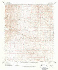 Dunken New Mexico Historical topographic map, 1:62500 scale, 15 X 15 Minute, Year 1962