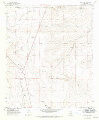 Dunlap Sill New Mexico Historical topographic map, 1:24000 scale, 7.5 X 7.5 Minute, Year 1967