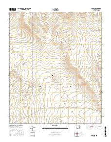 Dunlap NE New Mexico Current topographic map, 1:24000 scale, 7.5 X 7.5 Minute, Year 2017