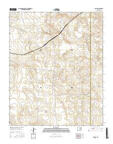 Duoro New Mexico Current topographic map, 1:24000 scale, 7.5 X 7.5 Minute, Year 2017