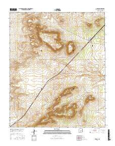 Duran New Mexico Current topographic map, 1:24000 scale, 7.5 X 7.5 Minute, Year 2017