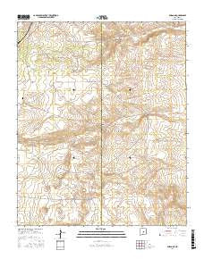 Duran NE New Mexico Current topographic map, 1:24000 scale, 7.5 X 7.5 Minute, Year 2017