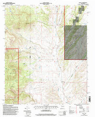 Dusty New Mexico Historical topographic map, 1:24000 scale, 7.5 X 7.5 Minute, Year 1995