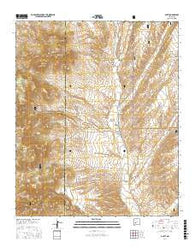 Dusty New Mexico Current topographic map, 1:24000 scale, 7.5 X 7.5 Minute, Year 2017