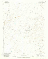 Ear Rock New Mexico Historical topographic map, 1:24000 scale, 7.5 X 7.5 Minute, Year 1970