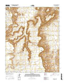 East Mesa New Mexico Current topographic map, 1:24000 scale, 7.5 X 7.5 Minute, Year 2017