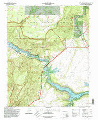 Echo Amphitheater New Mexico Historical topographic map, 1:24000 scale, 7.5 X 7.5 Minute, Year 1995