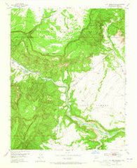Echo Ampitheater New Mexico Historical topographic map, 1:24000 scale, 7.5 X 7.5 Minute, Year 1953