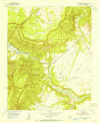 Echo Ampitheater New Mexico Historical topographic map, 1:24000 scale, 7.5 X 7.5 Minute, Year 1953