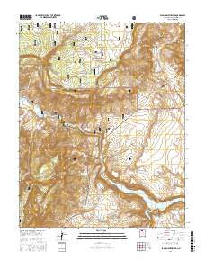 Echo Amphitheater New Mexico Current topographic map, 1:24000 scale, 7.5 X 7.5 Minute, Year 2017