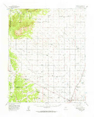 Edgewood New Mexico Historical topographic map, 1:62500 scale, 15 X 15 Minute, Year 1956