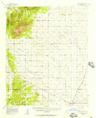 Edgewood New Mexico Historical topographic map, 1:62500 scale, 15 X 15 Minute, Year 1956