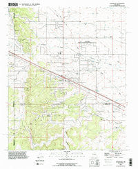 Edgewood New Mexico Historical topographic map, 1:24000 scale, 7.5 X 7.5 Minute, Year 1990