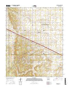 Edgewood New Mexico Current topographic map, 1:24000 scale, 7.5 X 7.5 Minute, Year 2017