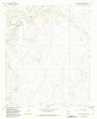 Eighteenmile Hill New Mexico Historical topographic map, 1:24000 scale, 7.5 X 7.5 Minute, Year 1967