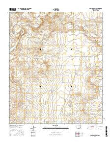 Eighteenmile Hill New Mexico Current topographic map, 1:24000 scale, 7.5 X 7.5 Minute, Year 2017