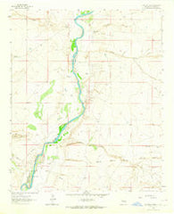 Eightmile Draw New Mexico Historical topographic map, 1:24000 scale, 7.5 X 7.5 Minute, Year 1962