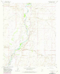 Eightmile Draw New Mexico Historical topographic map, 1:24000 scale, 7.5 X 7.5 Minute, Year 1962
