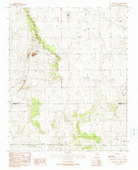 El Cuervo Butte New Mexico Historical topographic map, 1:24000 scale, 7.5 X 7.5 Minute, Year 1990