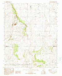 El Cuervo Butte New Mexico Historical topographic map, 1:24000 scale, 7.5 X 7.5 Minute, Year 1990