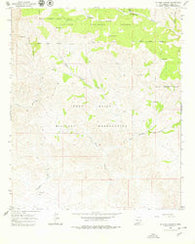 El Paso Canyon New Mexico Historical topographic map, 1:24000 scale, 7.5 X 7.5 Minute, Year 1965