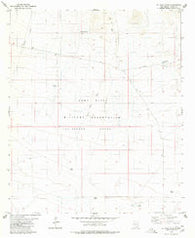 El Paso Draw New Mexico Historical topographic map, 1:24000 scale, 7.5 X 7.5 Minute, Year 1980
