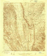 El Paso Gap New Mexico Historical topographic map, 1:48000 scale, 15 X 15 Minute, Year 1936