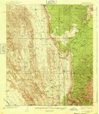 El Paso Gap New Mexico Historical topographic map, 1:62500 scale, 15 X 15 Minute, Year 1940