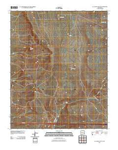 El Cuervo Butte New Mexico Historical topographic map, 1:24000 scale, 7.5 X 7.5 Minute, Year 2010