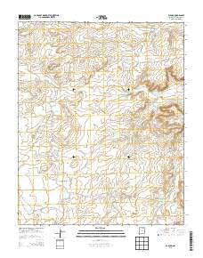 El Dado New Mexico Current topographic map, 1:24000 scale, 7.5 X 7.5 Minute, Year 2013
