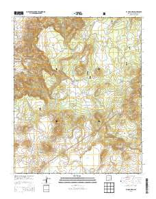 El Dado Mesa New Mexico Current topographic map, 1:24000 scale, 7.5 X 7.5 Minute, Year 2013