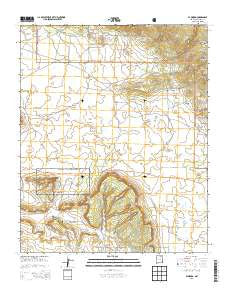 El Morro New Mexico Current topographic map, 1:24000 scale, 7.5 X 7.5 Minute, Year 2013