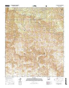 El Paso Canyon New Mexico Current topographic map, 1:24000 scale, 7.5 X 7.5 Minute, Year 2017
