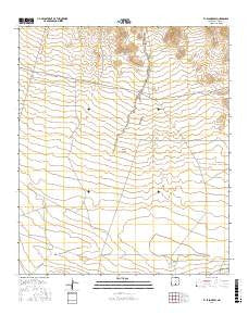 El Paso Draw New Mexico Current topographic map, 1:24000 scale, 7.5 X 7.5 Minute, Year 2017