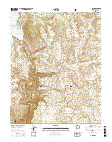 El Vado New Mexico Current topographic map, 1:24000 scale, 7.5 X 7.5 Minute, Year 2017