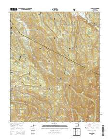 El Valle New Mexico Current topographic map, 1:24000 scale, 7.5 X 7.5 Minute, Year 2013