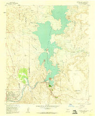 Elephant Butte New Mexico Historical topographic map, 1:24000 scale, 7.5 X 7.5 Minute, Year 1958