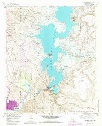 Elephant Butte New Mexico Historical topographic map, 1:24000 scale, 7.5 X 7.5 Minute, Year 1958