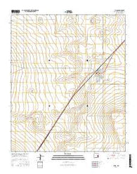 Elida New Mexico Current topographic map, 1:24000 scale, 7.5 X 7.5 Minute, Year 2017