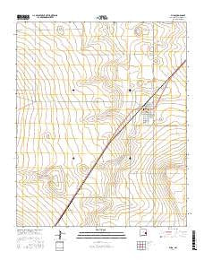 Elida New Mexico Current topographic map, 1:24000 scale, 7.5 X 7.5 Minute, Year 2017