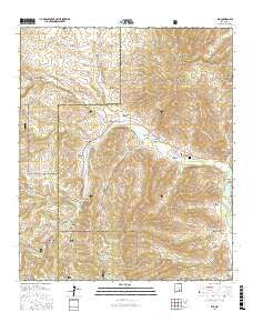 Elk New Mexico Current topographic map, 1:24000 scale, 7.5 X 7.5 Minute, Year 2017