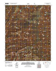 Elk Mountain New Mexico Historical topographic map, 1:24000 scale, 7.5 X 7.5 Minute, Year 2011