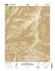 Elk Mountain New Mexico Current topographic map, 1:24000 scale, 7.5 X 7.5 Minute, Year 2017