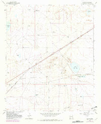 Elkins New Mexico Historical topographic map, 1:24000 scale, 7.5 X 7.5 Minute, Year 1967