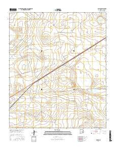 Elkins New Mexico Current topographic map, 1:24000 scale, 7.5 X 7.5 Minute, Year 2017