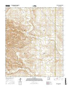 Elsie Canyon New Mexico Current topographic map, 1:24000 scale, 7.5 X 7.5 Minute, Year 2017